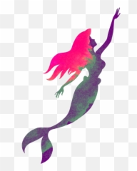 Mermaid Tumblr Transparent Png - Silhouette Little Mermaid Svg,Mermaid Png