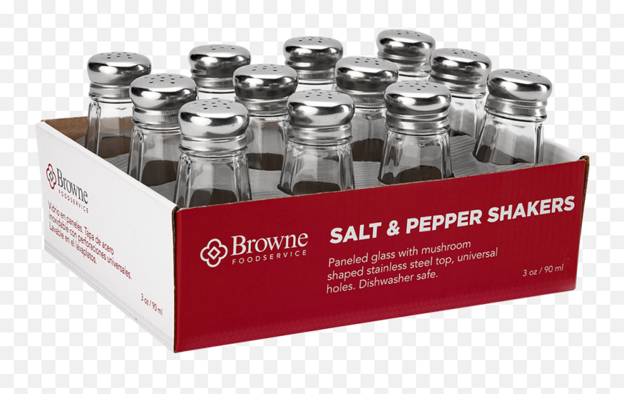 Paneled Salt U0026 Pepper Shaker U2013 Brownefoodservice - Glass Bottle Png,Bullet Hole Glass Png