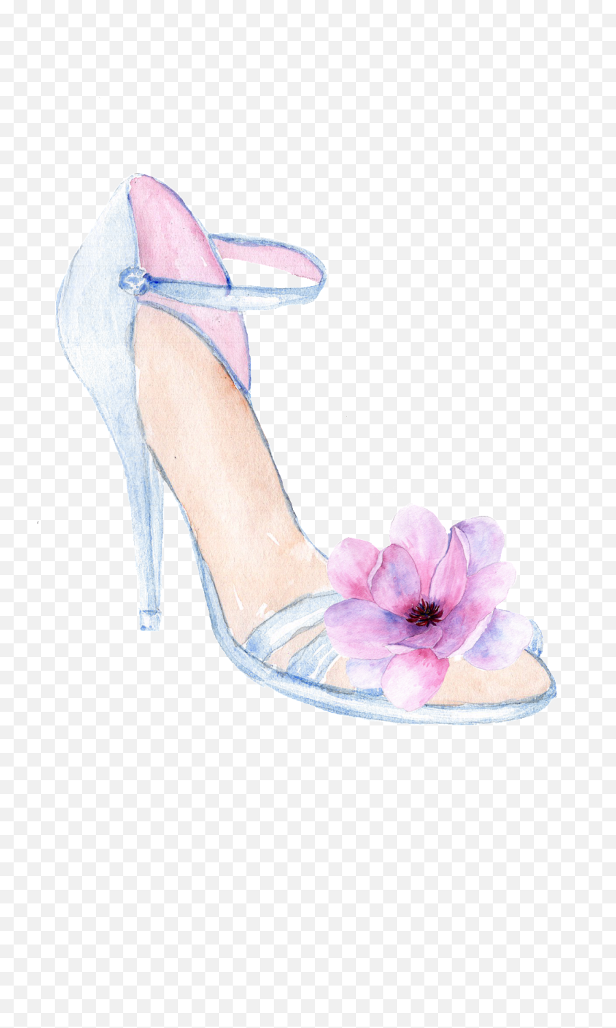 Download Crystal High Heels Cartoon Transparent - Sandal Png Basic Pump,Heels Png