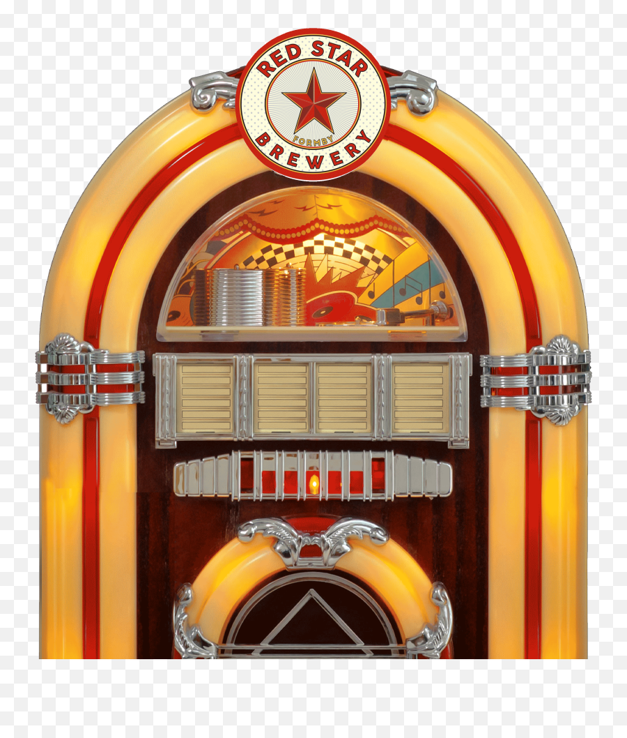 Jukebox Red Star Brewery - Old Jukebox White Background Png,Red Star Transparent