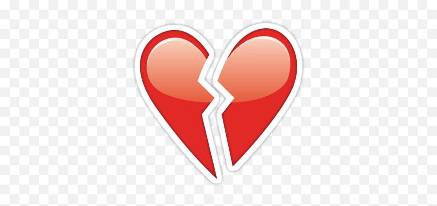 Emoji Heart Png Broken - Transparent Broken Heart Emoji,Emoji Hearts Transparent