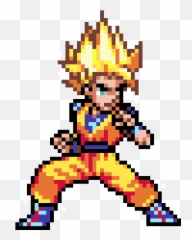 Goku Ssj - Pixel Art png