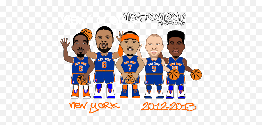 Nbatooncom Nbatoon Of Jason Kidd Iman Shumpert Jr Smith - Shoot Basketball Png,Carmelo Anthony Png