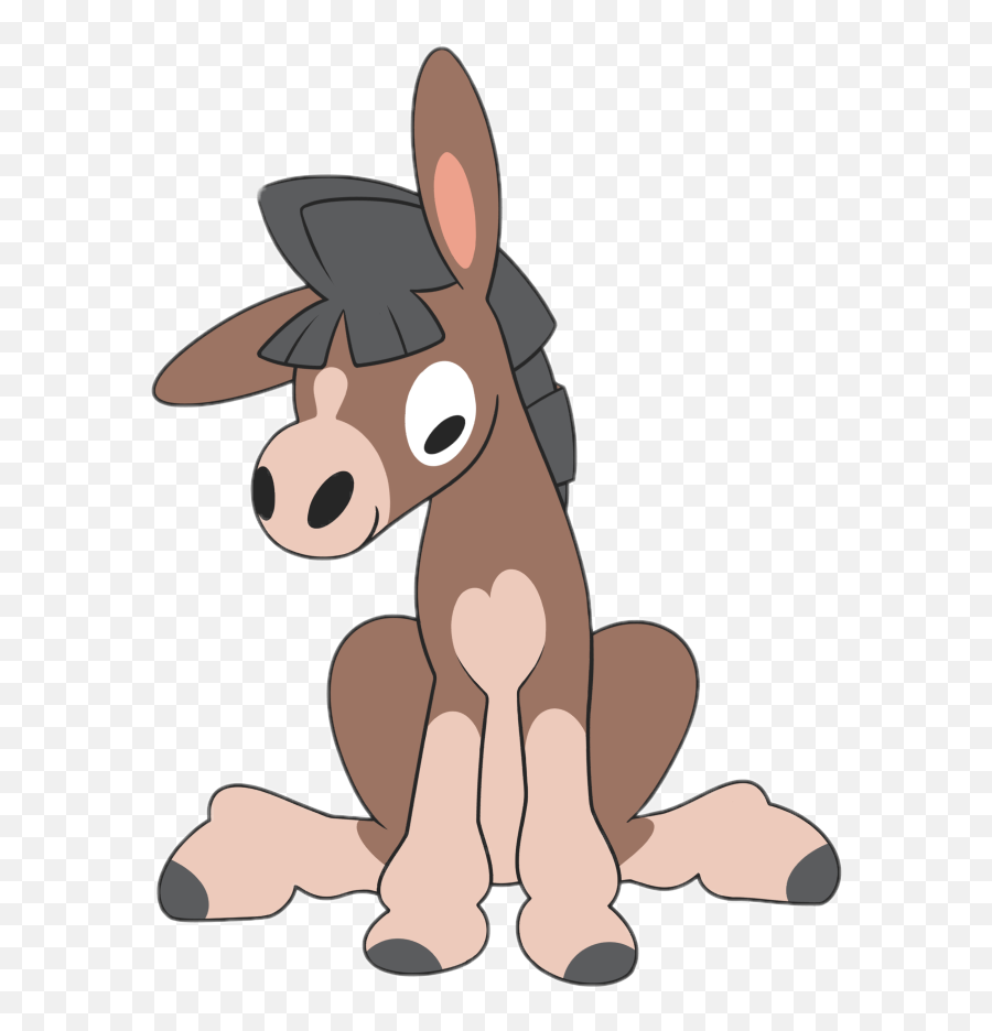 Mudbray Scdonkey Donkey Pokemon Sticker By Hyper - Donkey Pokemon Png,Donkey Transparent