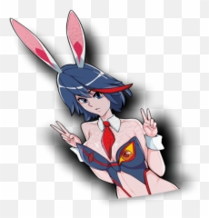 Summer Ryuko Matoi Peeker Sticker - Ryuko Matoiwaifu Png,Ryuko Matoi Png