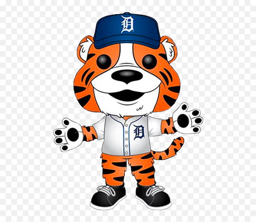Detroit Tigers Mascot Vinyl Figure Png Logo
