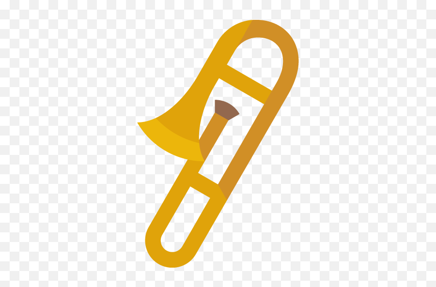 Trombone Musical Instrument Free Icon Of - Trombone Icon Png,Trombone Png