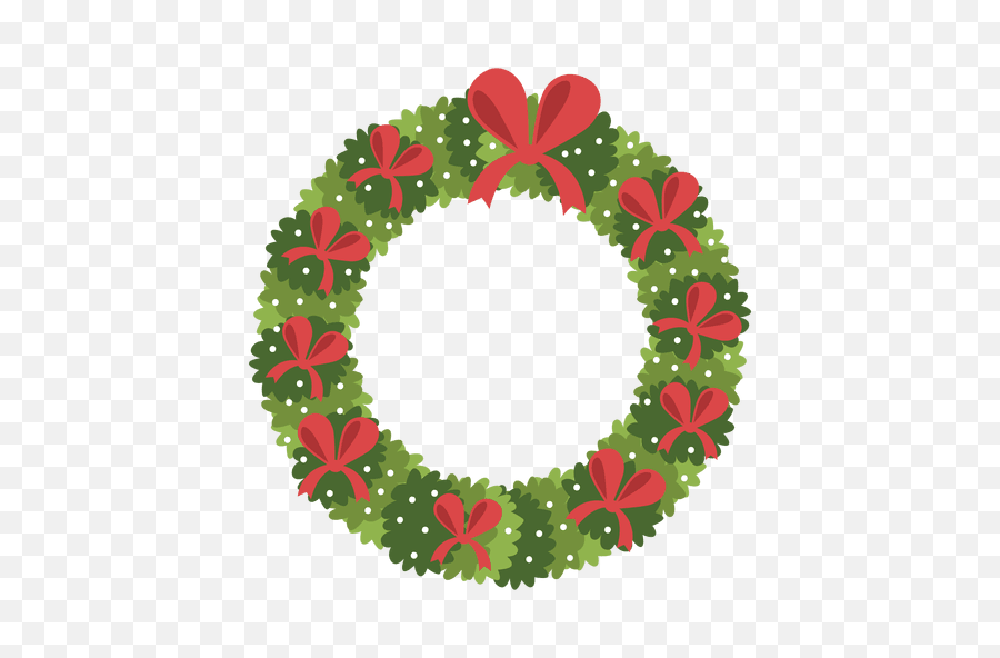 Christmas Wreath Red Bows Icon 3 Transparent Png - Christmas Les Toqués Du Bocal,Wreath Transparent