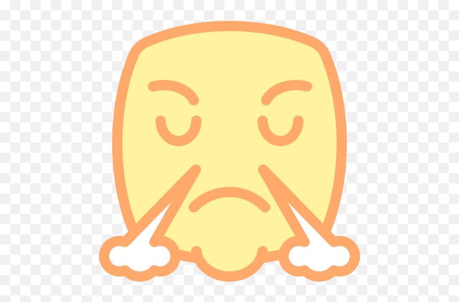 Breathing - Free Smileys Icons Illustration Png,Peach Emoji Transparent