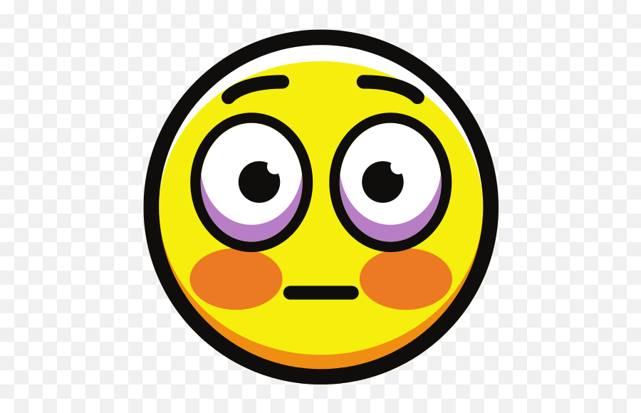 Flushed Face - Happy Png,Embarrassed Emoji Transparent