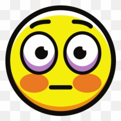 Flushed Face - Happy png