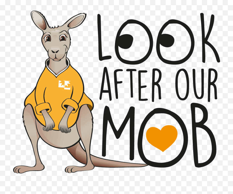 Look After Our Mob Png Kangaroo Logo
