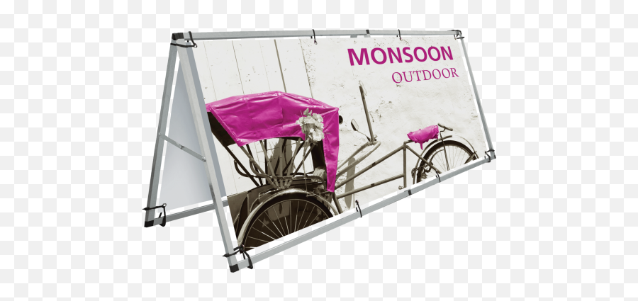Outdoor Banner Frame - Monsoon Signage Png,Banner Frame Png