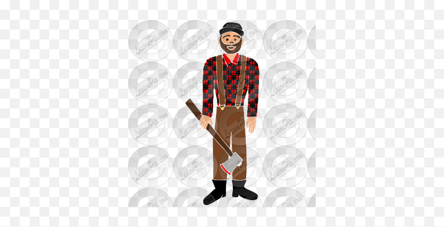 Lumberjack Stencil For Classroom Therapy Use - Great Tradesman Png,Lumberjack Png