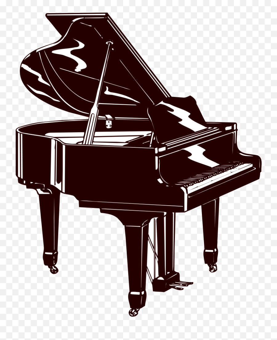 Piano Musical Instrument Silhouette - Piano Png Download Silhouette Piano Png,Piano Transparent Background