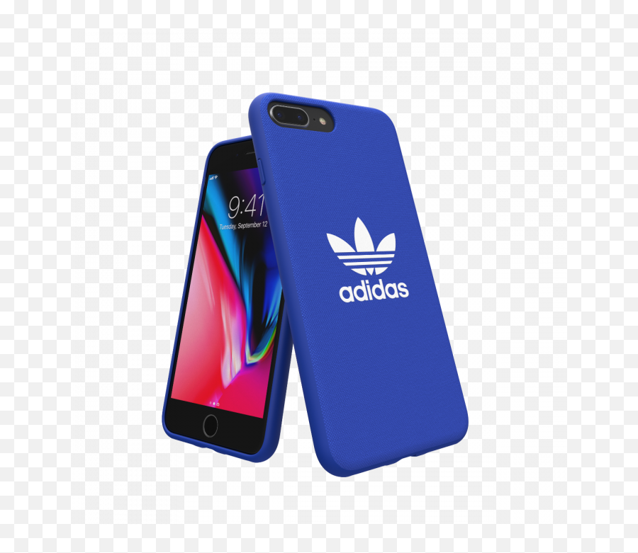 Trefoil Snap Case Blue Iphone - Case Iphone 8 Plus Adidas Png,Adidas Leaf Logo