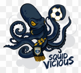 Squid Vicious The Kraken Jacksonville Armada Fc U - 23 Common Octopus Png,Kraken Png