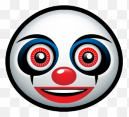 Scary Emojis Transparent Cartoon - Jingfm Face De Clown Png
