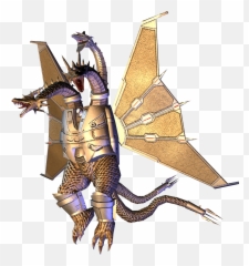 Godzilla Unleashed Mecha King Ghidorah - Godzilla Unleashed Mecha King Ghidorah Png,King Ghidorah Png