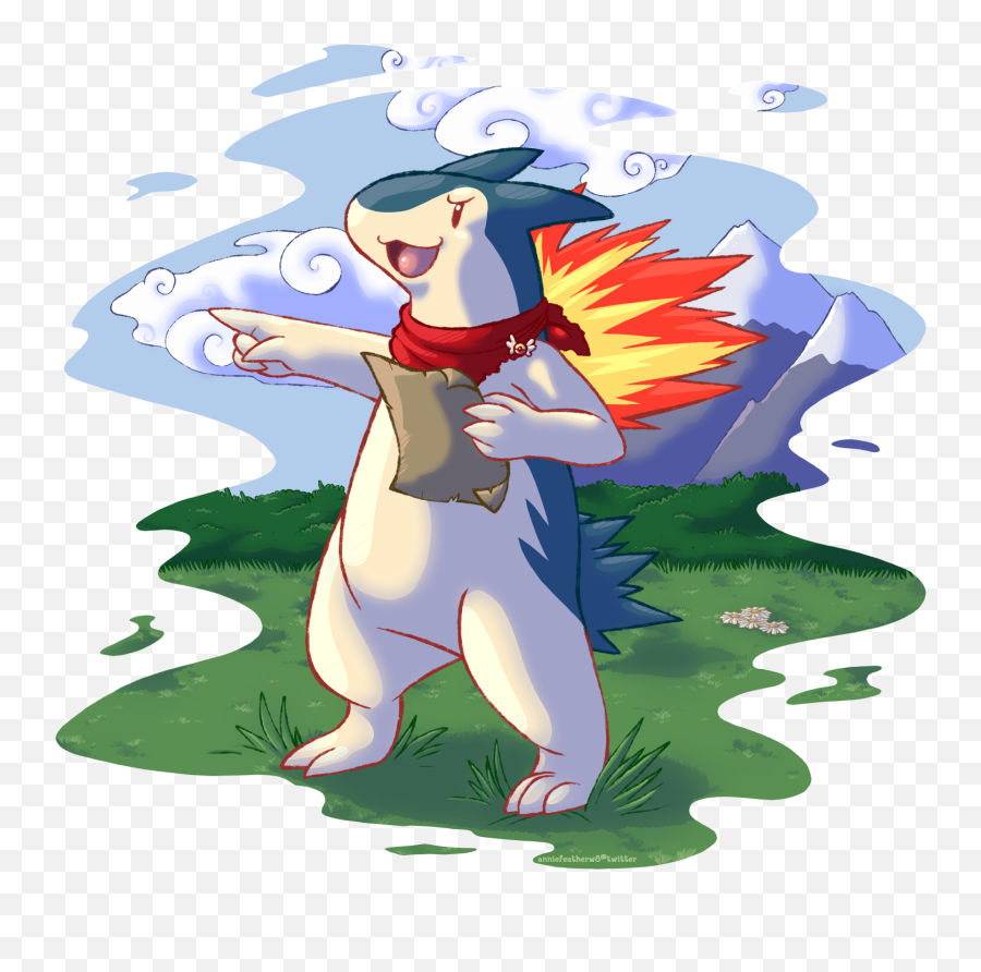 Today I Drew Exploration Team Leader - Mythical Creature Png,Typhlosion Png