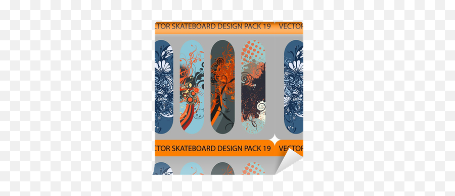 Grunge Vector Pack Of 4 Skateboard Designs Wallpaper U2022 Pixers We Live To Change - Horizontal Png,Skateboarding Logo Wallpaper