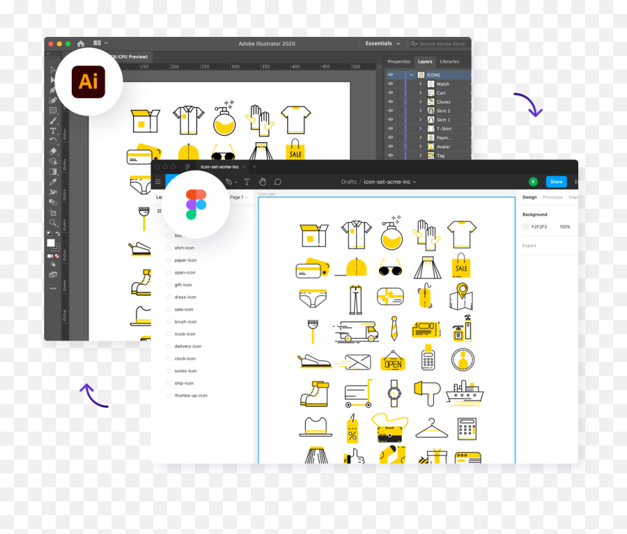Convert Illustrator To Figma - Xd2sketch Technology Applications Png,Adobe Pdf Icon Vector