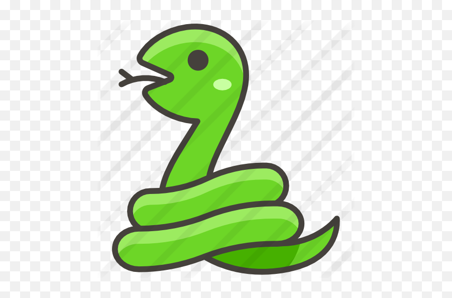 Snake - Snake Emoji Transparent Png,Green Snake Icon