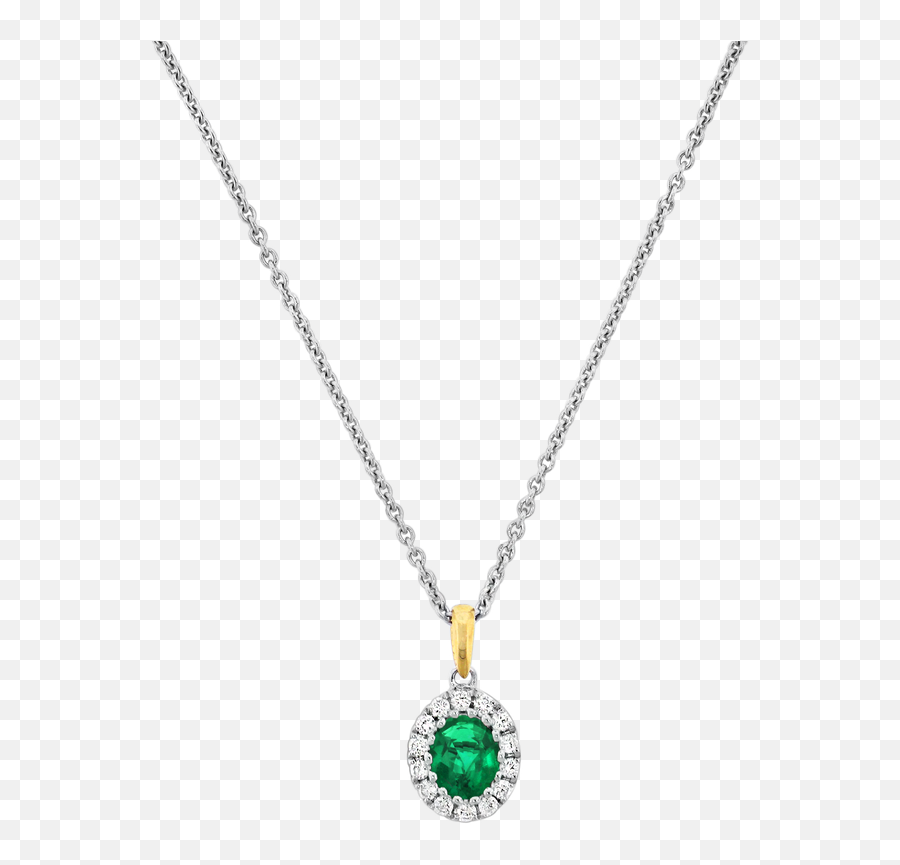 Spark Creations Emerald U0026 Diamond Necklace - Stadheim Jewelers Locket Png,Diamond Chain Png