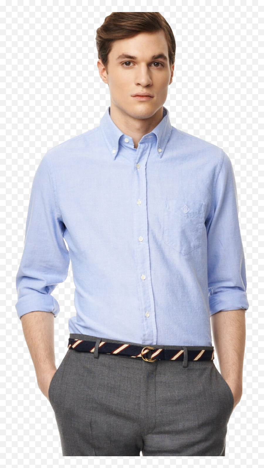 Blue Plain Full Sleeve Shirt Png Image - Purepng Free,Shirt Button Png