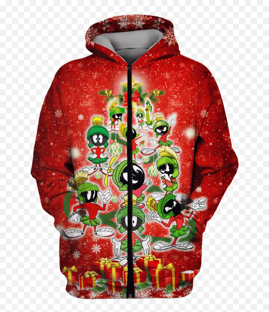 Marvin The Martian Tshirt - Zip Hoodies Apparel Marvin The Martian 3d Hoodie Png,Marvin The Martian Png