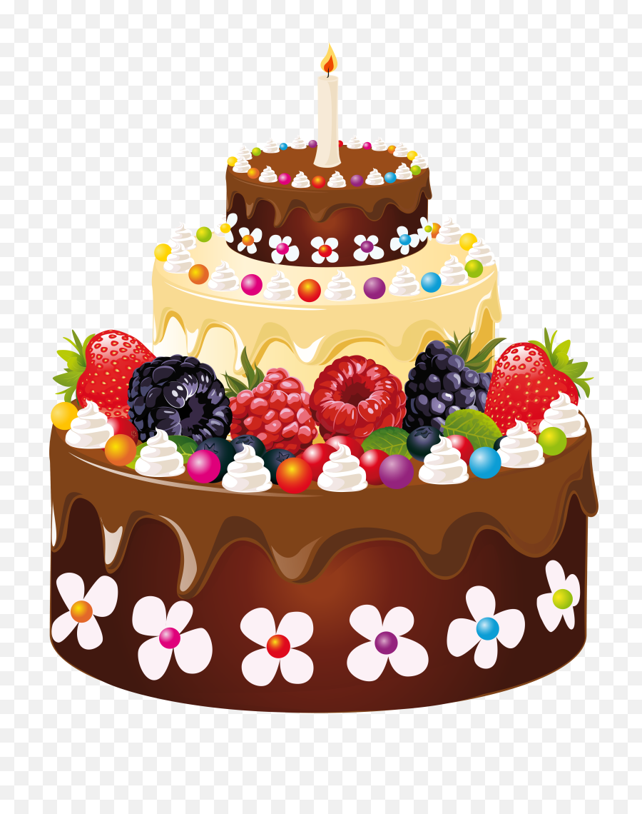Cake With Candles Transparent U0026 Png Clipart Free Download - Ywd Happy Birthday Cake Png,Cake Clipart Png