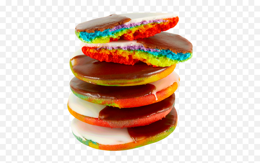 Rainbow Black U0026 White Cookies - Black And White Cookie Rainbow Png,Google Chrome Icon Rainbow