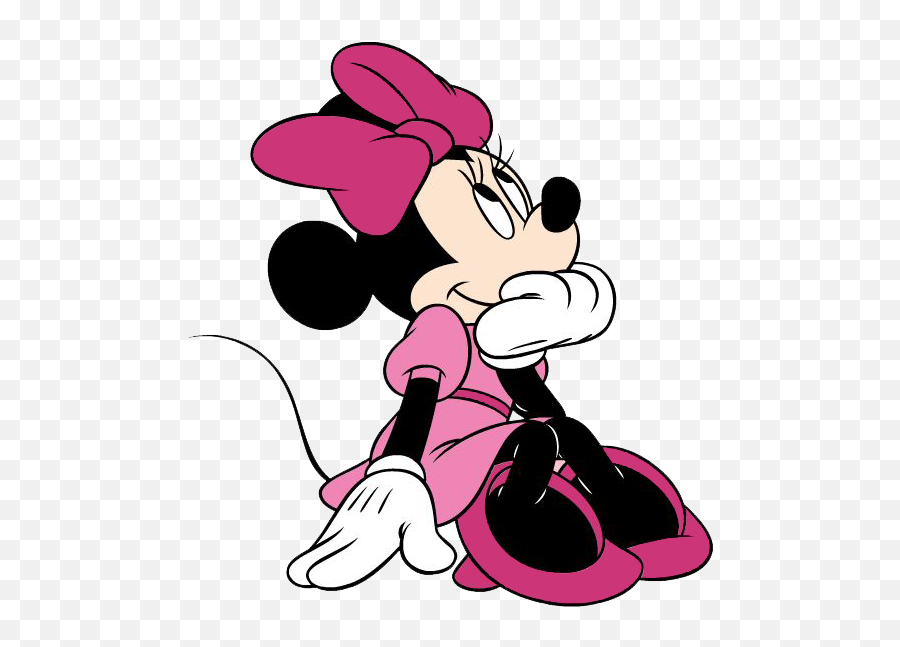 Minnie Mouse Png Clipart Mart - Minnie Mouse Thinking,Mouse Png