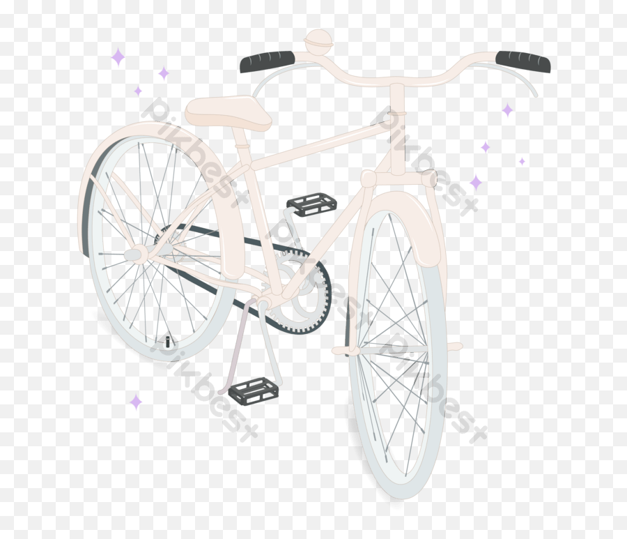 Vintage Bicycle Free Png Transparent Layer Images Ai - Road Bicycle,Gear Old Icon