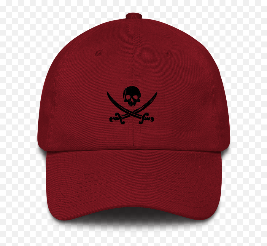 Maroon Pirate Flag Dad Hat - Pirate Png,Pirate Hat Transparent
