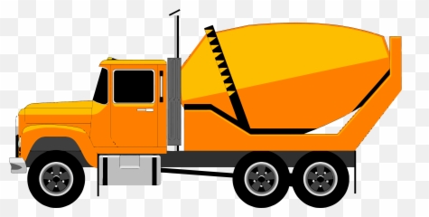 Cement Truck Mixer Clipart Png - Cement Mixer Truck Clipart,Mixer Png