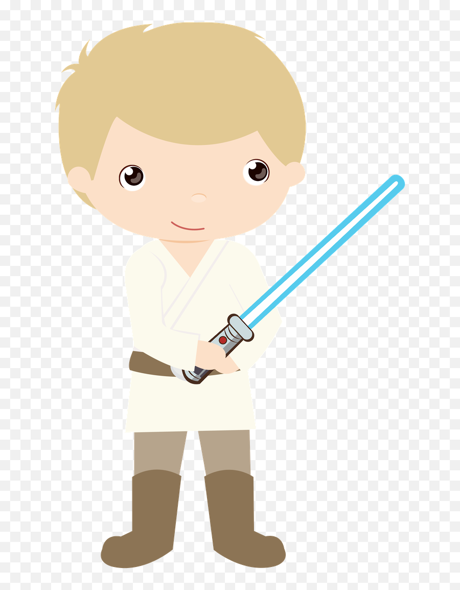 Cute Luke Skywalker Cartoon - Luke Skywalker Cartoon Png,Luke Skywalker Png