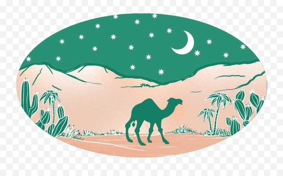Los Angeles Silhouette Png - Desert Night Arabian Camel Silhouette,Camel Png