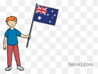 Boy Holding Australian Flag Country Flags Ks1 Illustration - People Sign Protest png