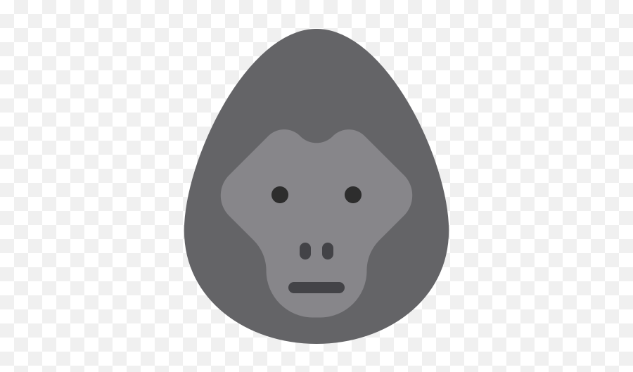 Fauna Gorilla Herbivore Monkey Zoo Icon - Illustration Png,Gorilla Cartoon Png