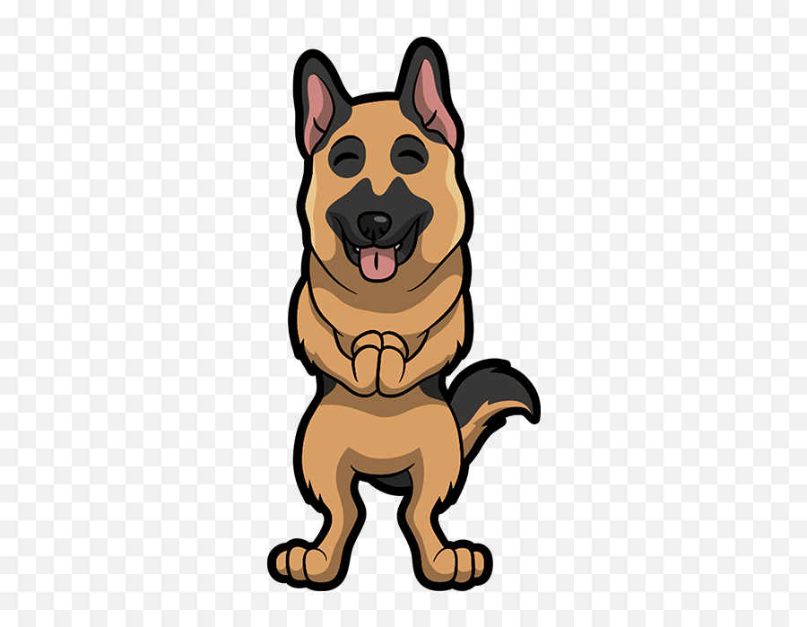Download Hd German Shepherd Emoji U0026 Stickers Messages - German Shepherd Emoji Png,Dog Emoji Png