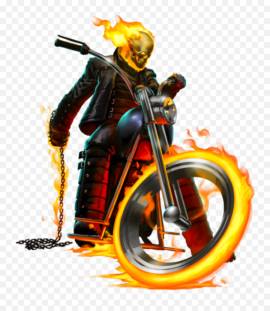 Download Hd Blue Drawing Ghost Rider - Ghost Rider Motorcycle Png,Ghost Rider Png