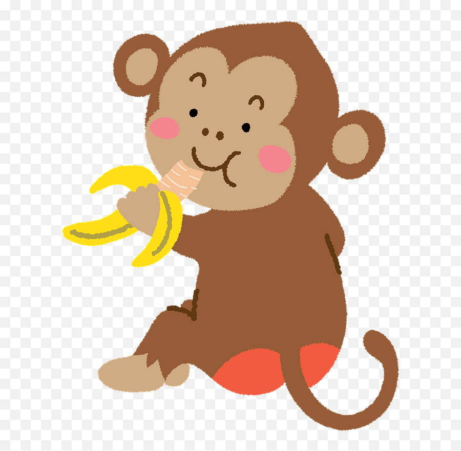 Monkey Animal Banana Clipart Free Download Transparent Png - Eating Banana Cartoon Png,Banana Clipart Png