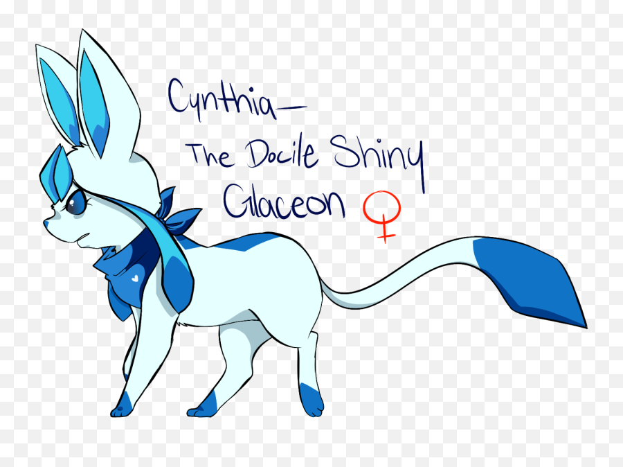 Download Hd Cynthia Shiny - Shiny Glaceon Glaceon Png,Glaceon Png