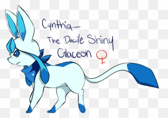 Download Hd Cynthia Shiny - Shiny Glaceon Glaceon Png,Glaceon Png