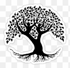 Simple Tree Silhouette Png - Tree Of Life Silhouette,Tree Of Life Png