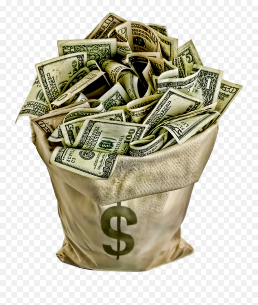 Download Hd Moneybag Bag Money Dinero Stacks - Money Png,Money Stacks Png