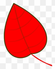 Red Leaf Cartoon Png - Clip Art