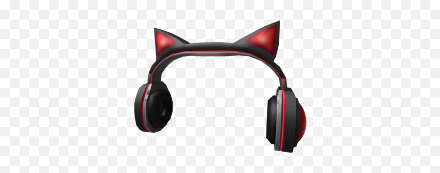 Crimson Cat Ears Headphones - Headphones With Cat Ears Png,Cat Ears Transparent