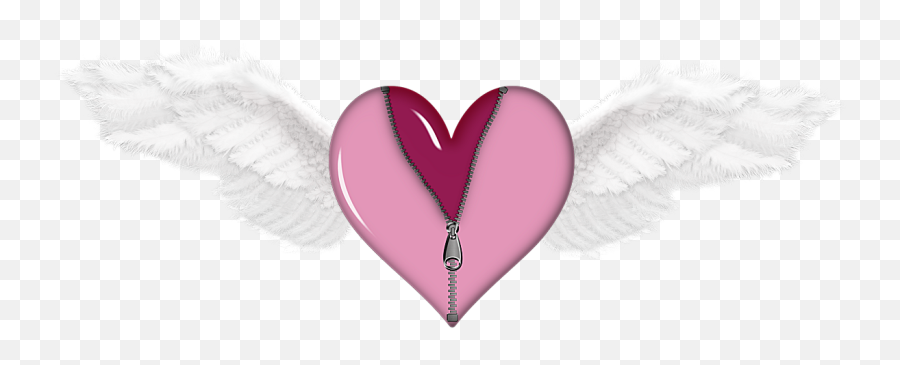 Library Of Heart And Wings Graphic Black White Png Files - Heart With Wings Png Png,Black Angel Wings Png